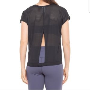 NWT Splendid Sheer Cutout Back Tee